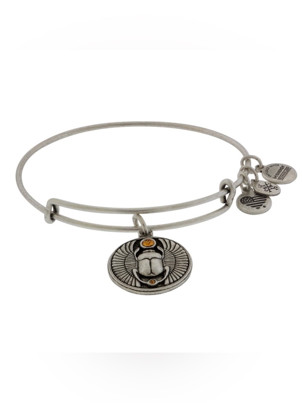 Alex and Ani Russian Silver Scarab Bangle